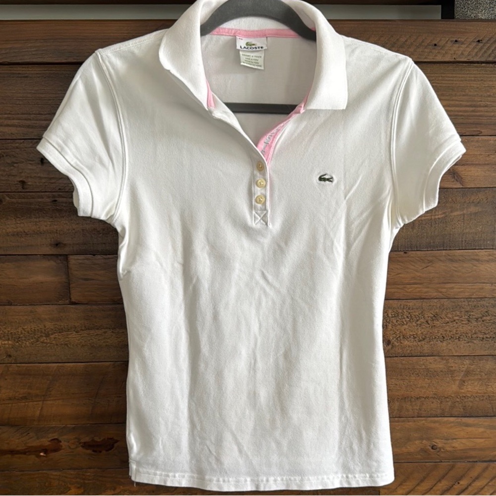 Lacoste Women's White Polo Shirt